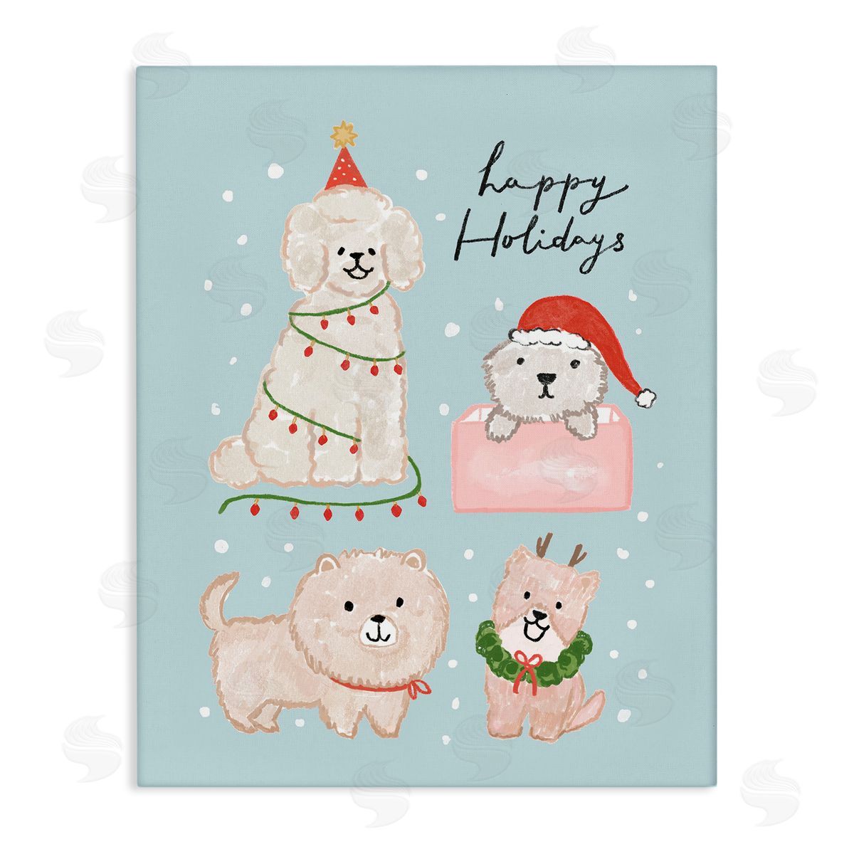 Nina Muis Surface Design | Winter Puppies Fluff Collection
