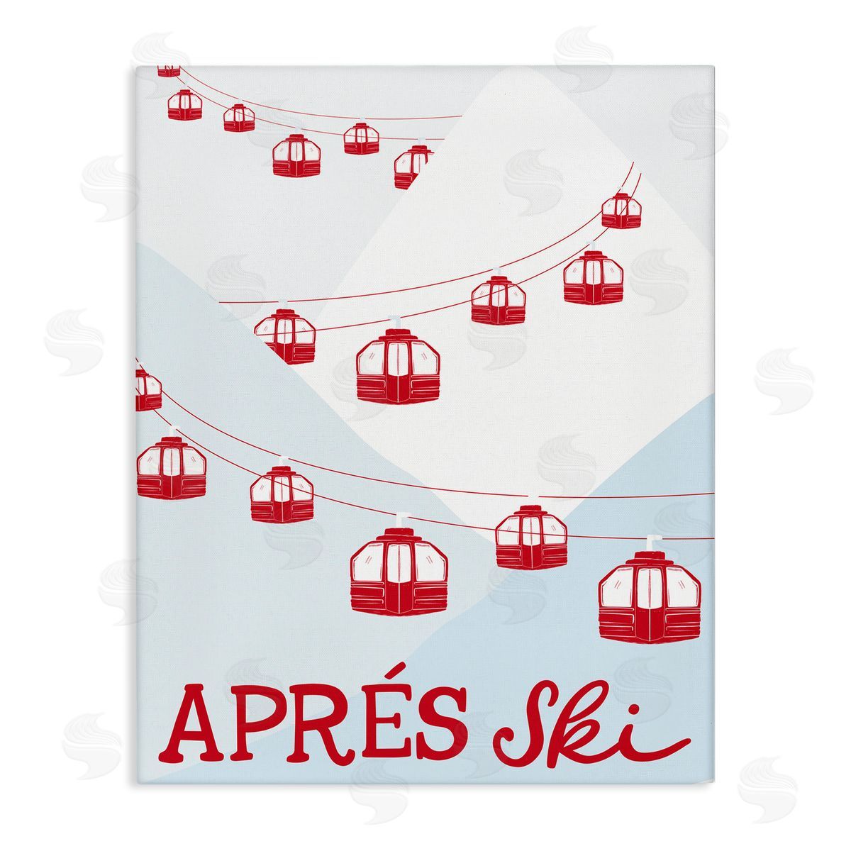 Doodles.Ink. | Red Winter Ski Lifts