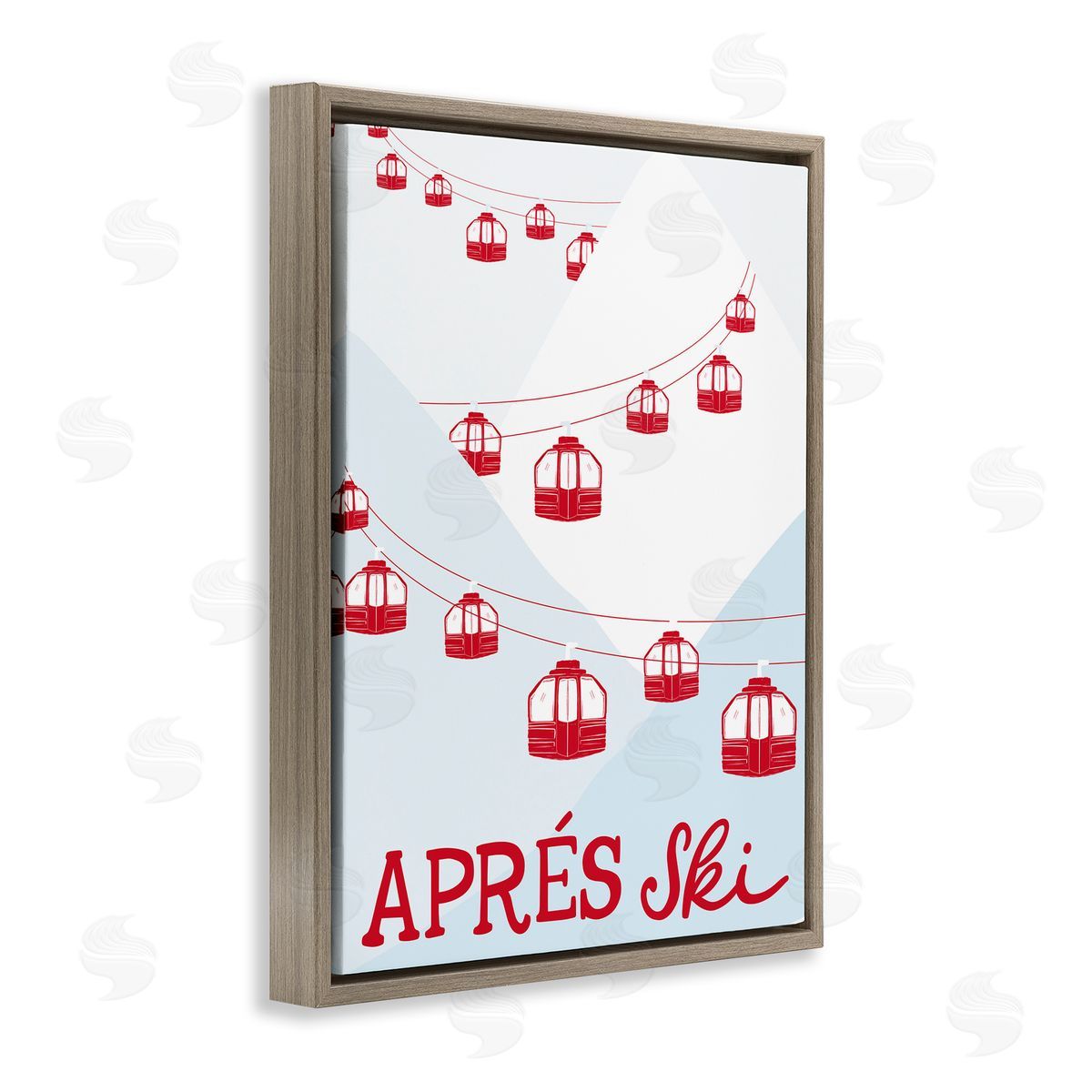 Doodles.Ink. | Red Winter Ski Lifts