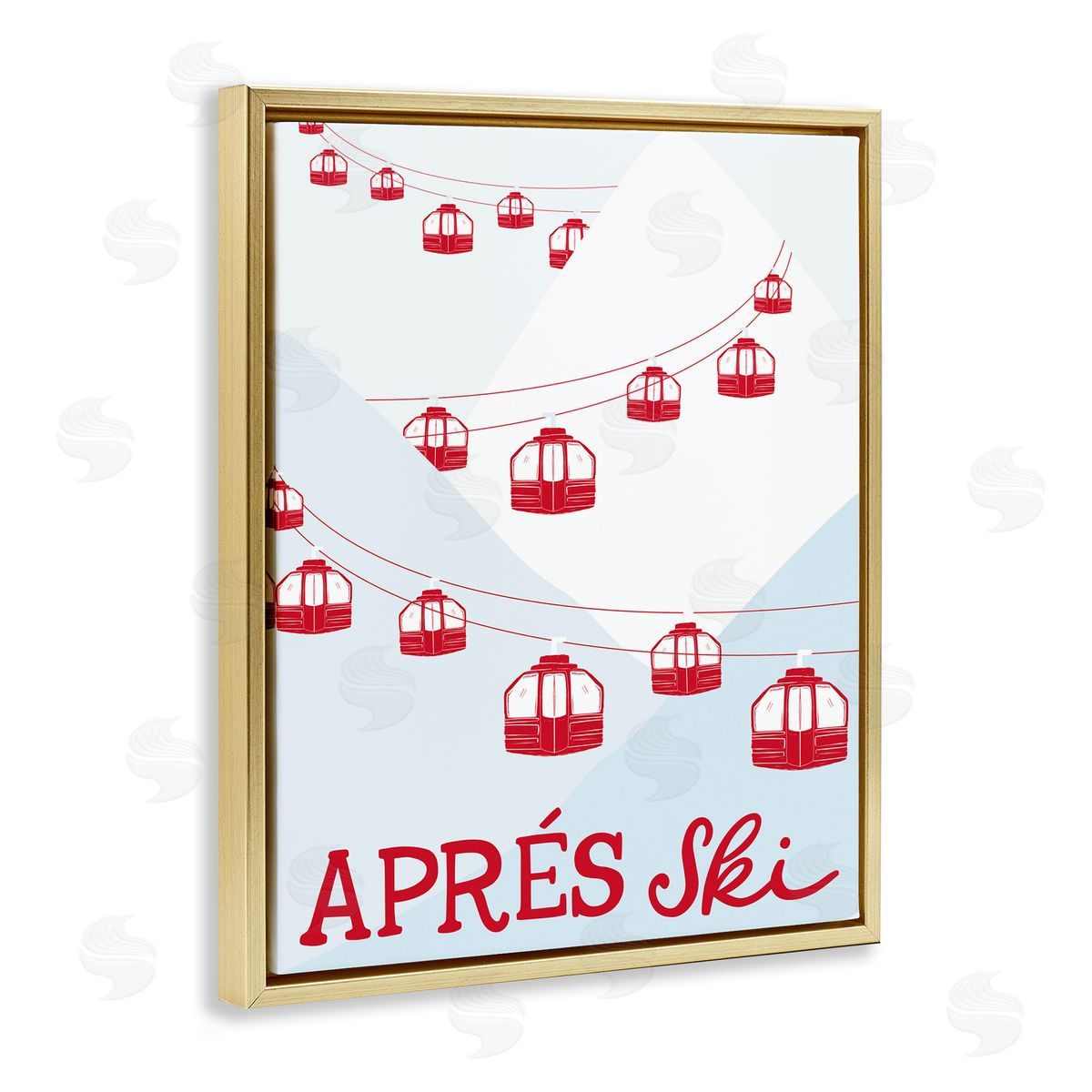 Doodles.Ink. | Red Winter Ski Lifts