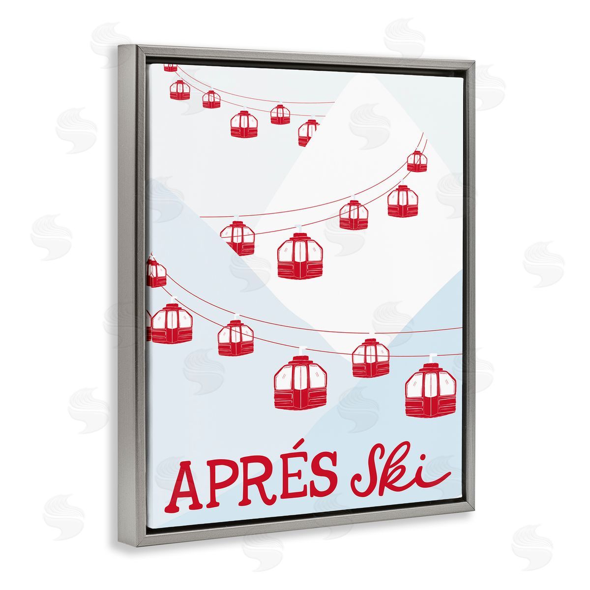 Doodles.Ink. | Red Winter Ski Lifts