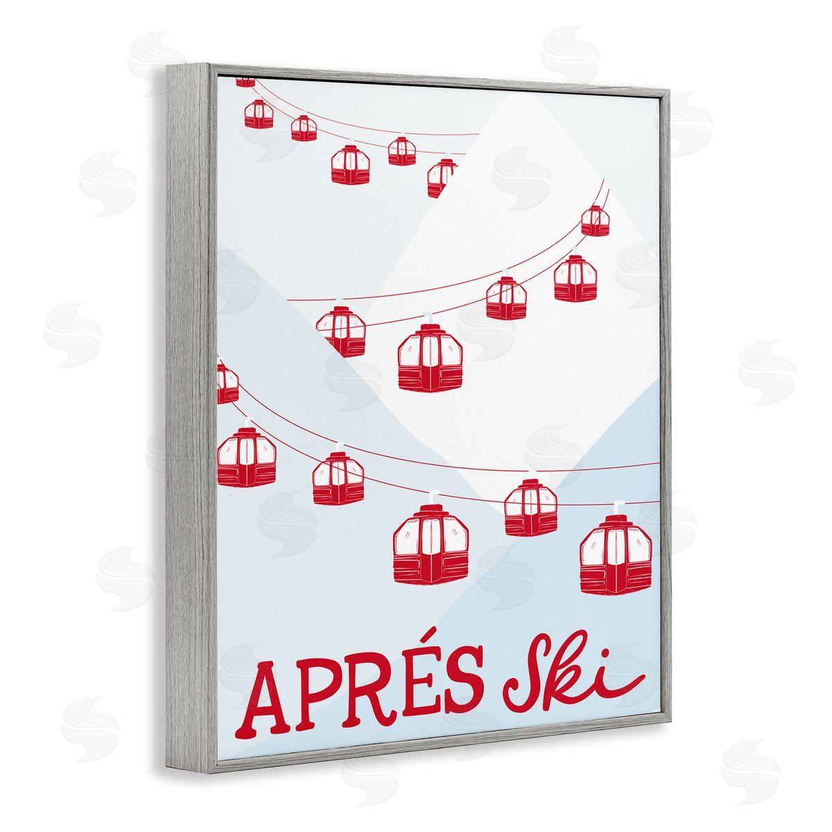 Doodles.Ink. | Red Winter Ski Lifts