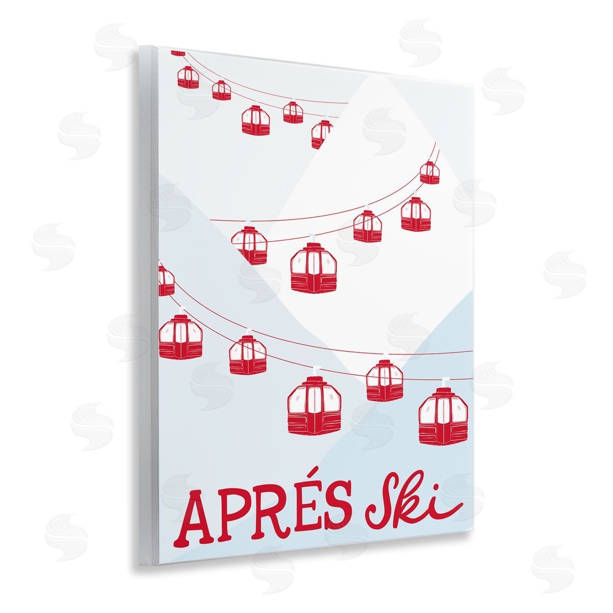 Doodles.Ink. | Red Winter Ski Lifts