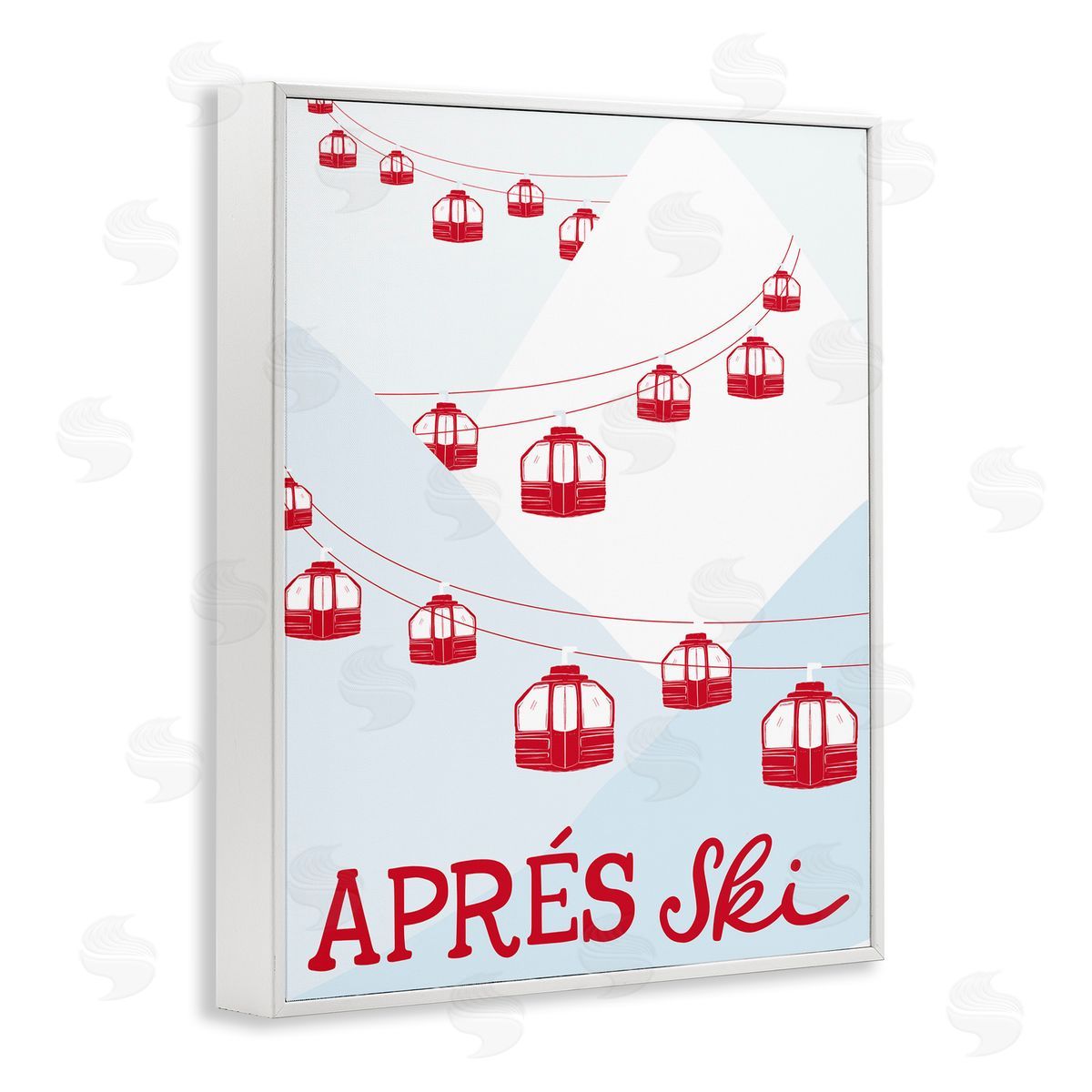 Doodles.Ink. | Red Winter Ski Lifts