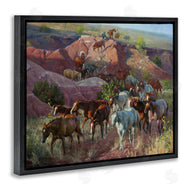 Jack Sorenson | Horse Herd Through Desert Cliffs