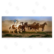 David Drost | Trotting Horses & Cowboy