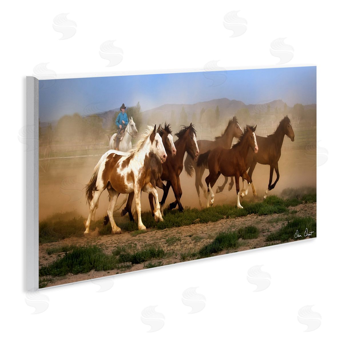 David Drost | Trotting Horses & Cowboy