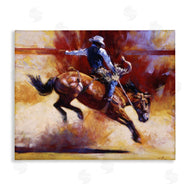 Julie T. Chapman | Galloping Cowboy with Dust Cloud