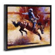 Julie T. Chapman | Galloping Cowboy with Dust Cloud