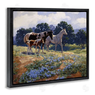 Claire Goldrick | Horse Family in Floral Meadow