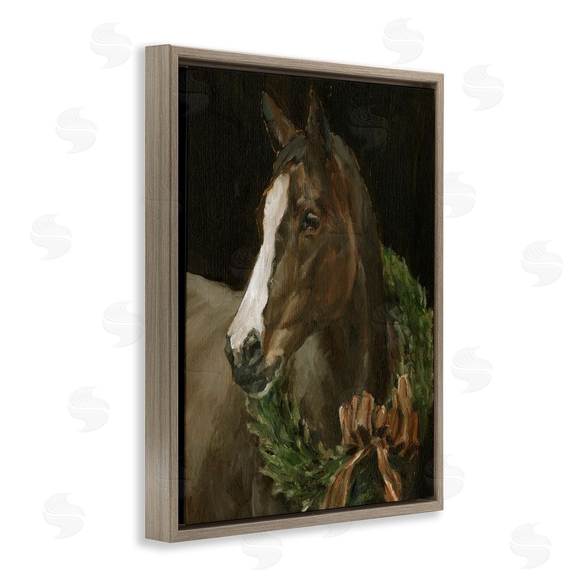 Ethan Harper | Horse with Festive Wreath