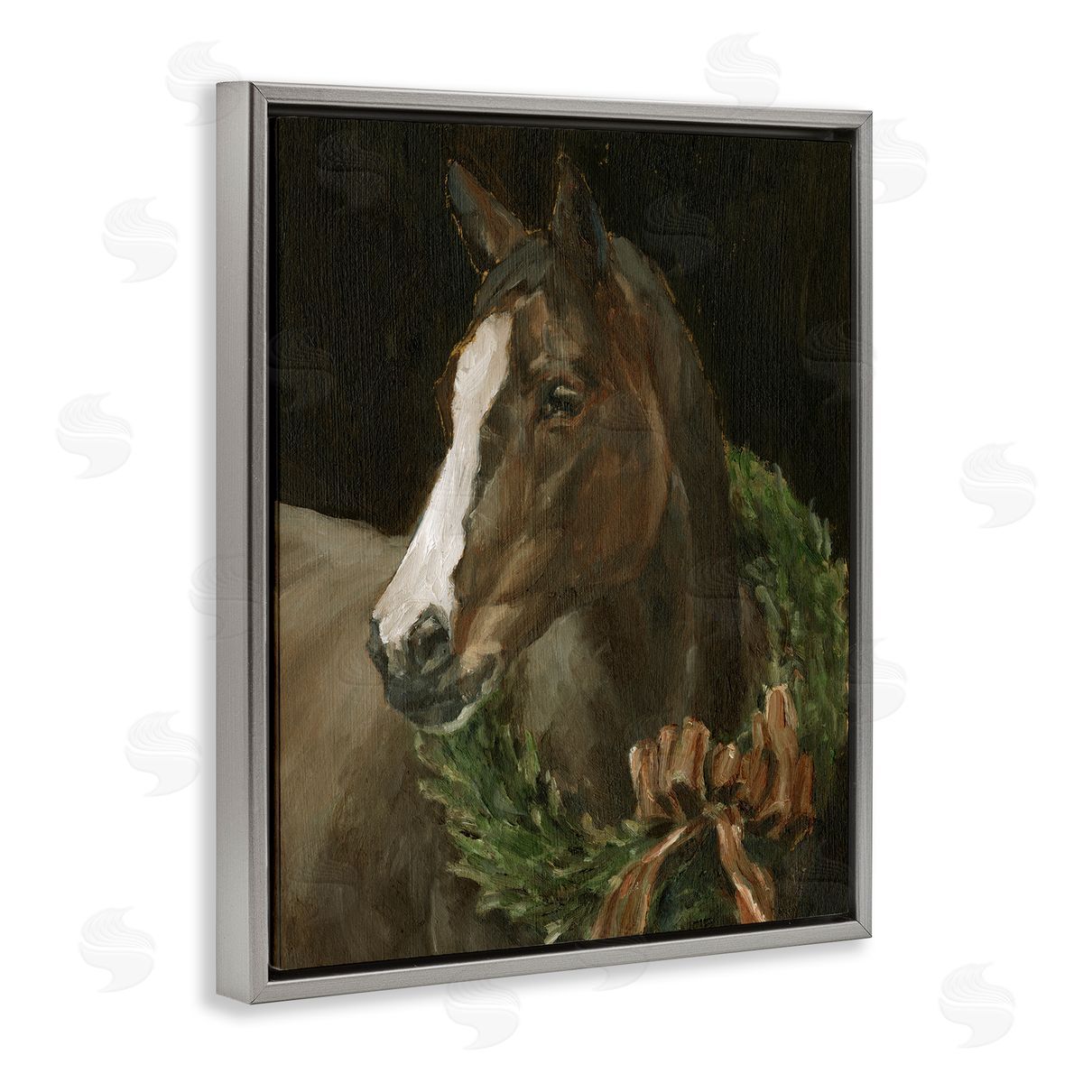 Ethan Harper | Horse with Festive Wreath