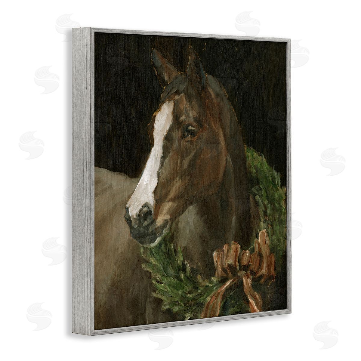 Ethan Harper | Horse with Festive Wreath