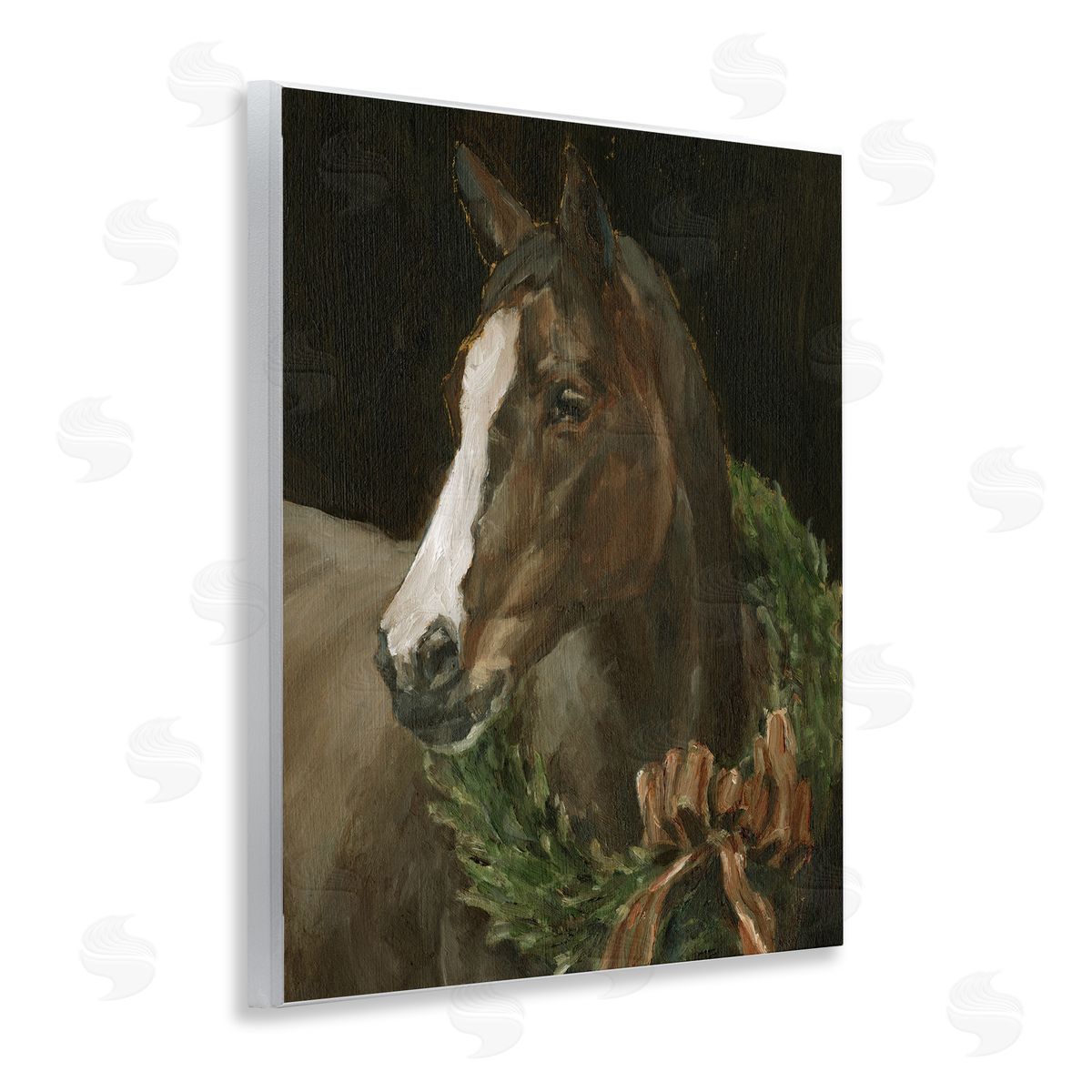 Ethan Harper | Horse with Festive Wreath