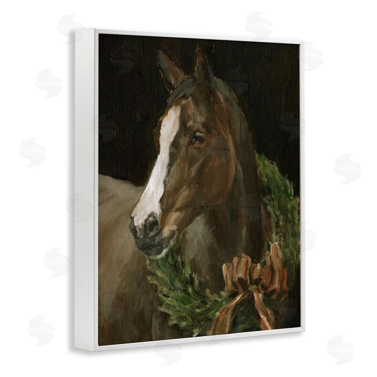 Ethan Harper | Horse with Festive Wreath