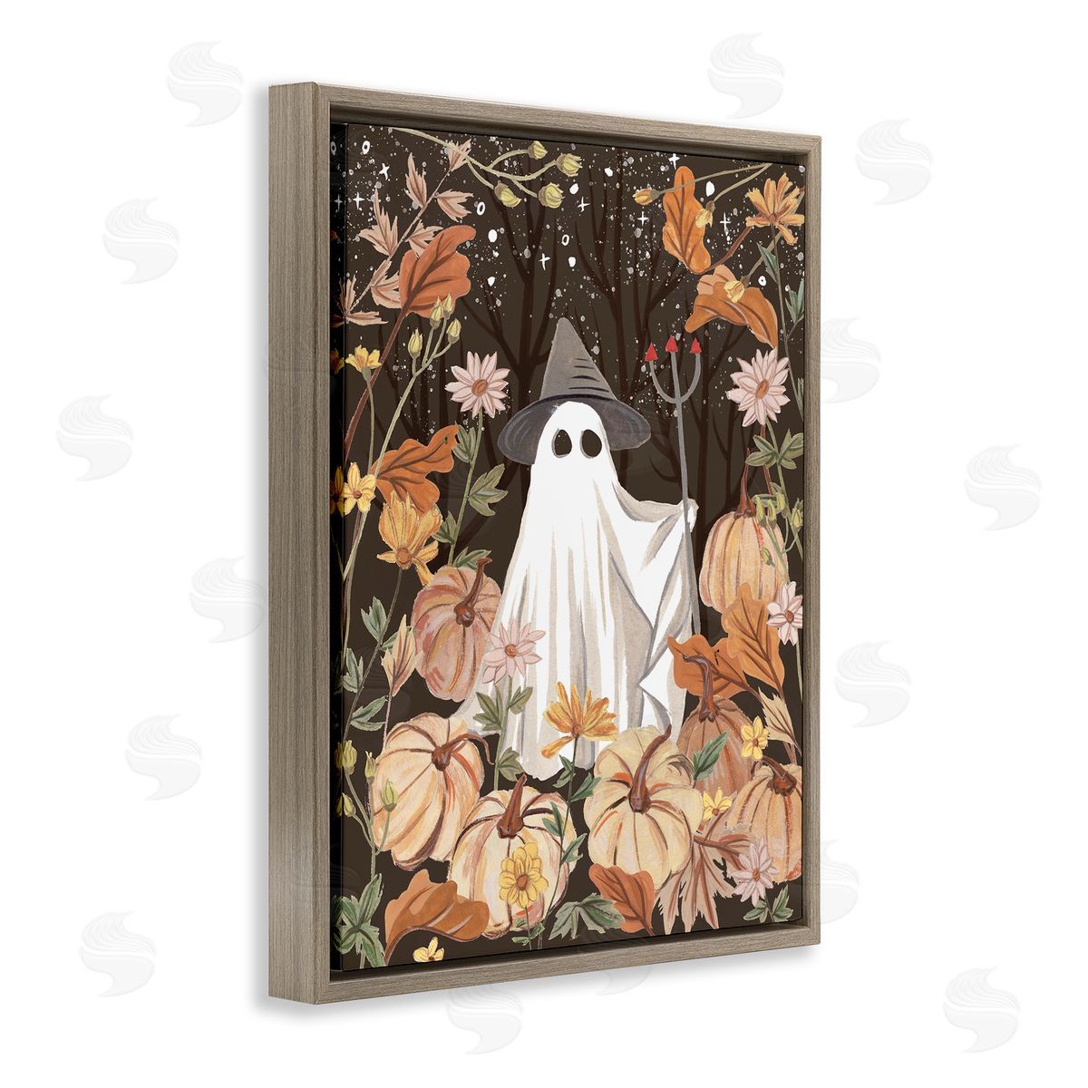 Melissa Wang | Ghost in Floral Pumpkin Patch