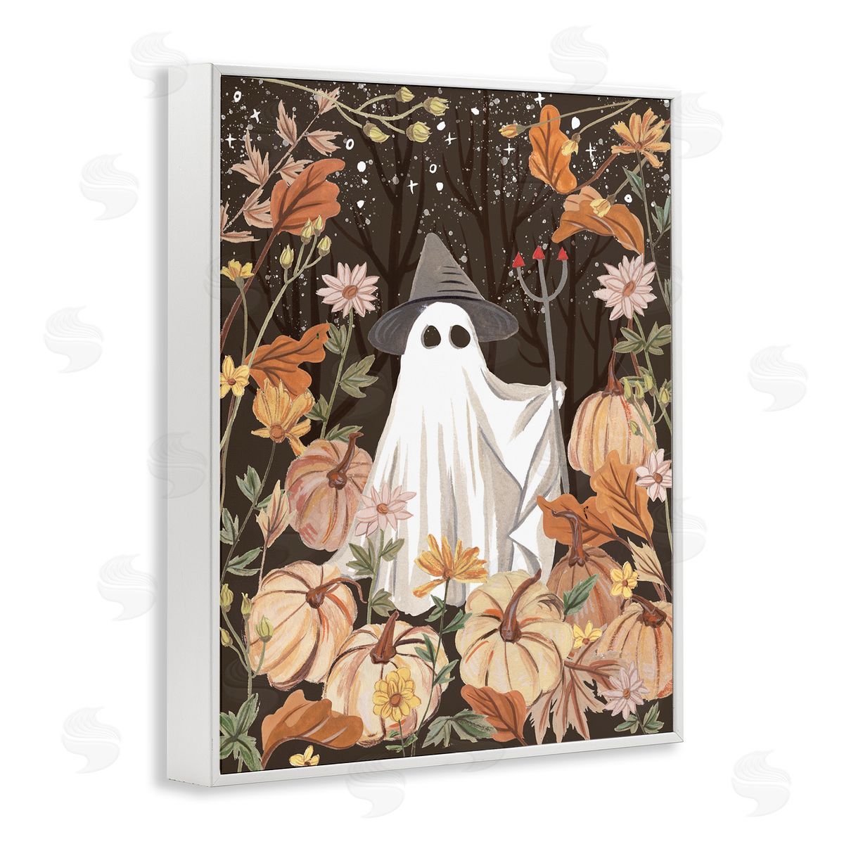 Melissa Wang | Ghost in Floral Pumpkin Patch