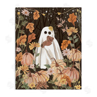Melissa Wang | Pumpkins & Ghost with Teddy Bear