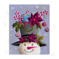 Regina Moore | Snowman with Festive Hat Adornments