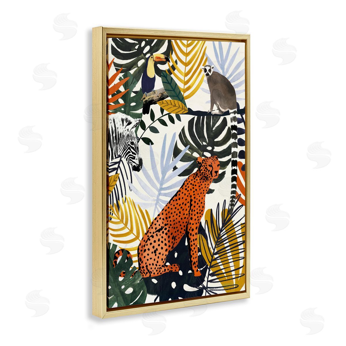 Victoria Borges | Jungle Animals with Tropical Fronds