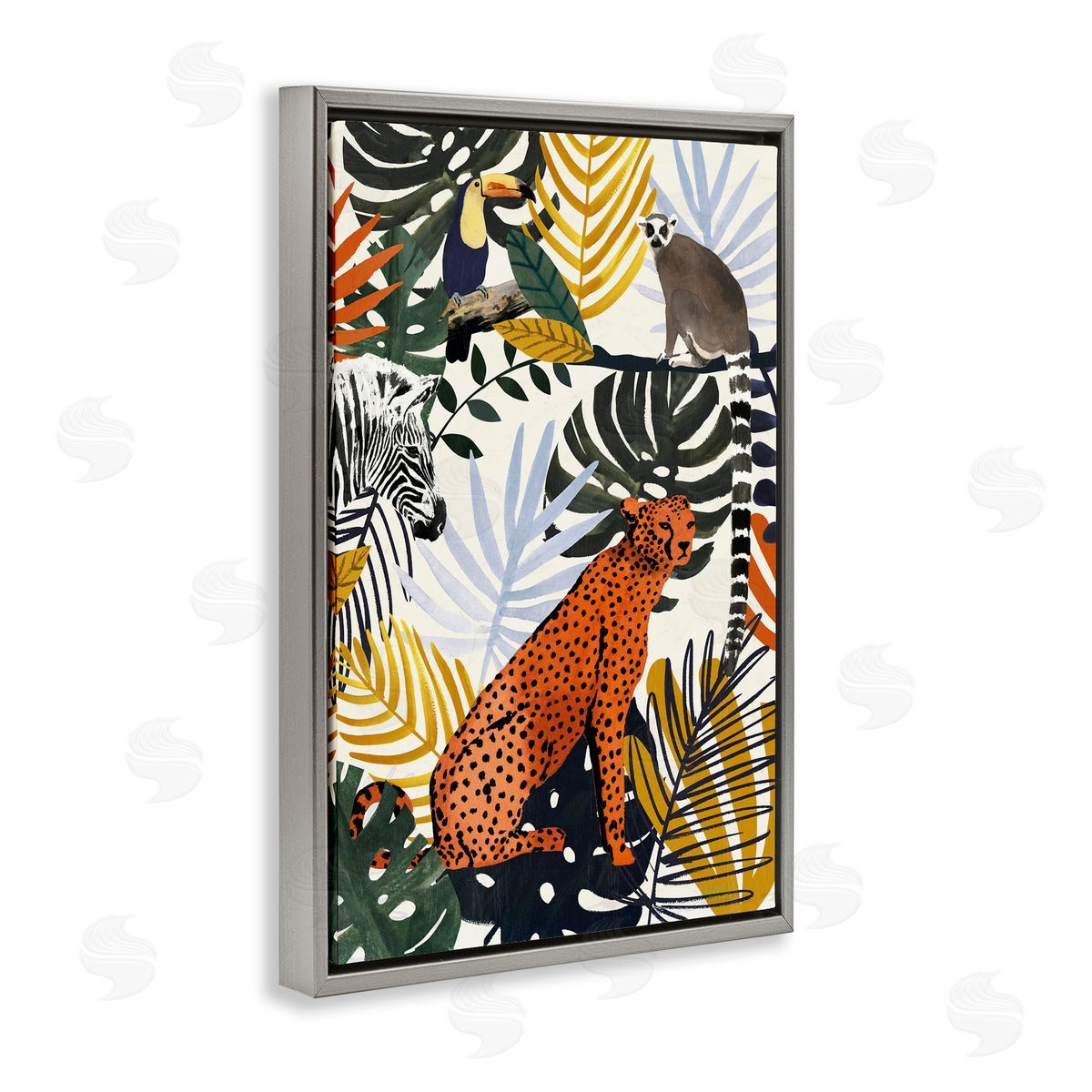 Victoria Borges | Jungle Animals with Tropical Fronds