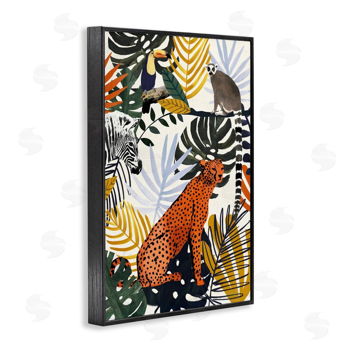 Victoria Borges | Jungle Animals with Tropical Fronds
