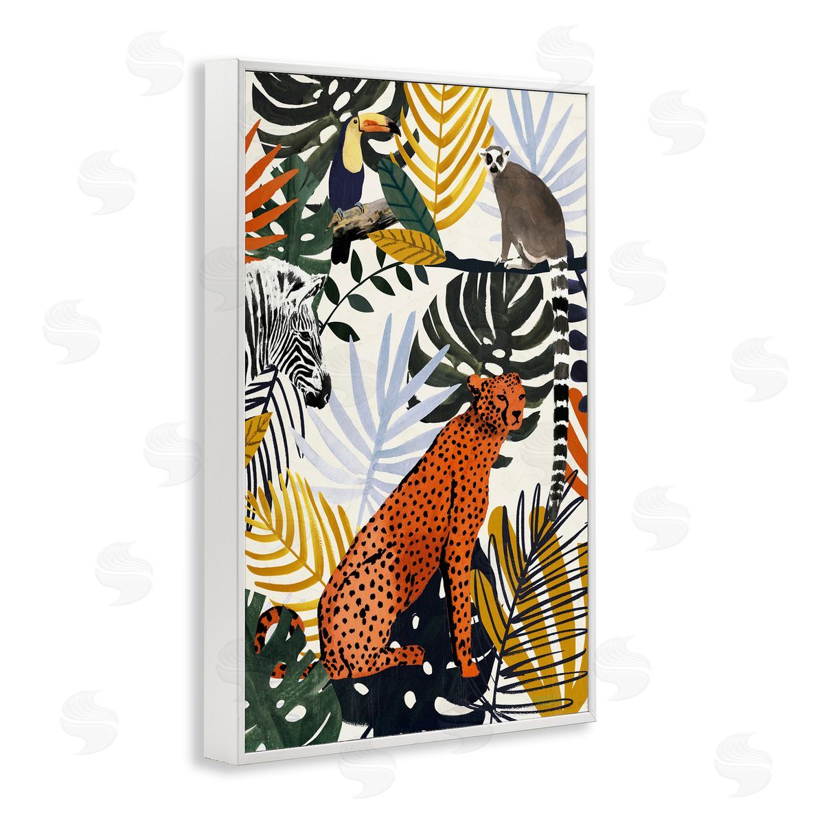 Victoria Borges | Jungle Animals with Tropical Fronds