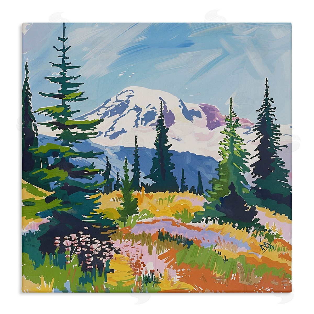 Walker Noble | Modern Snow Capped Mountain