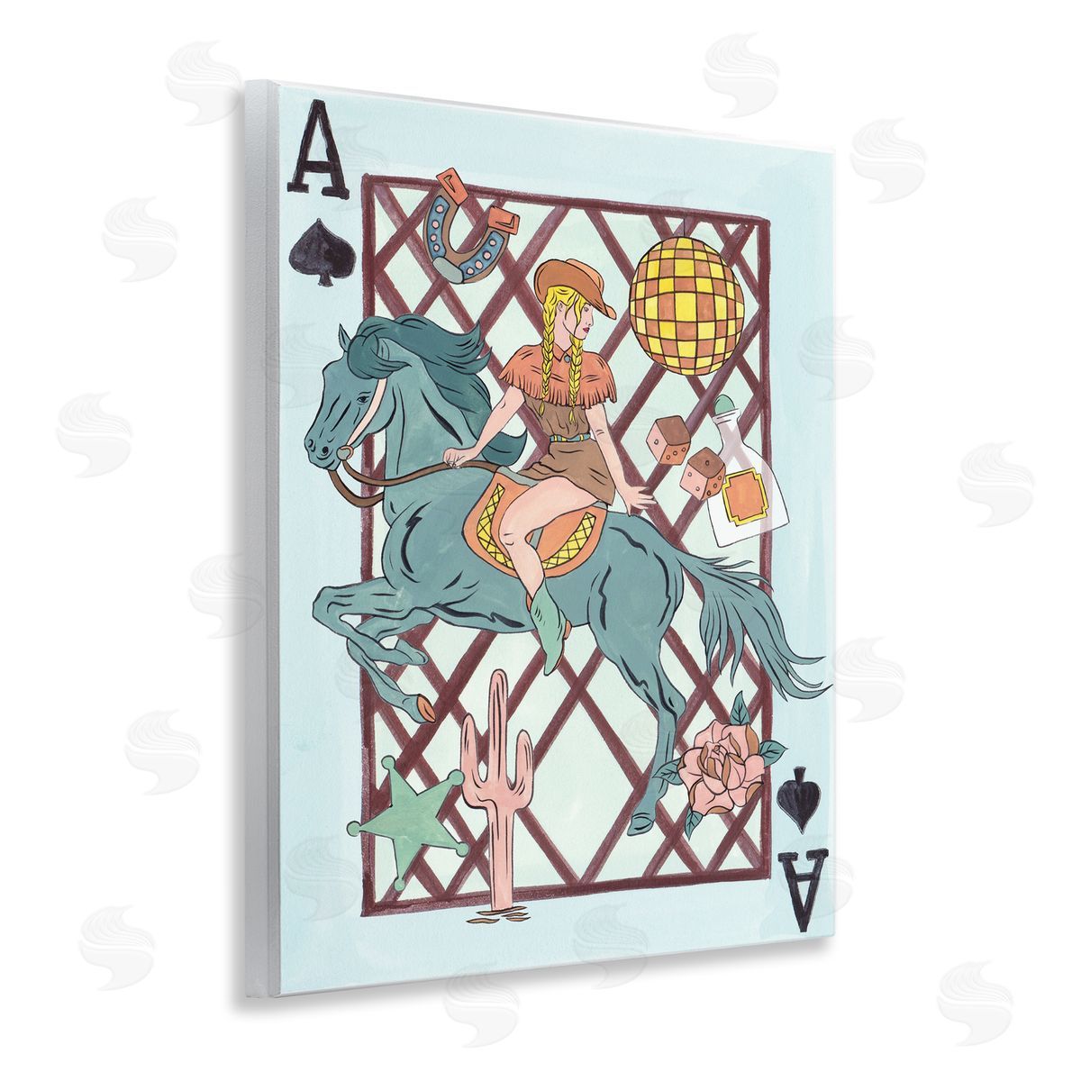 Melissa Wang | Disco Cowgirl Ace Card