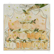 Melissa Wang | Winter Champagne Cocktails Tower