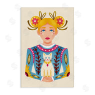 Hannah Moren | Blonde Folk Girl with Cat