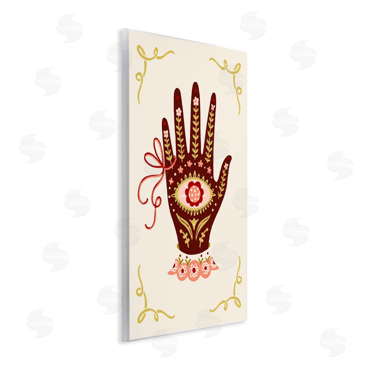 Boho Folk Style Hand Wood Plaque Wall Art, Home Decor by Hannah Moren