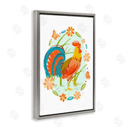 Hannah Moren | Rooster with Butterflies Border