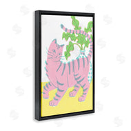 Hannah Moren | Pink Cat & House Plant