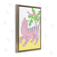 Hannah Moren | Pink Cat & House Plant