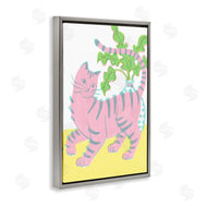 Hannah Moren | Pink Cat & House Plant