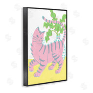 Hannah Moren | Pink Cat & House Plant