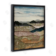 Stacy Gresell | Map Collaged Mountains Landscape