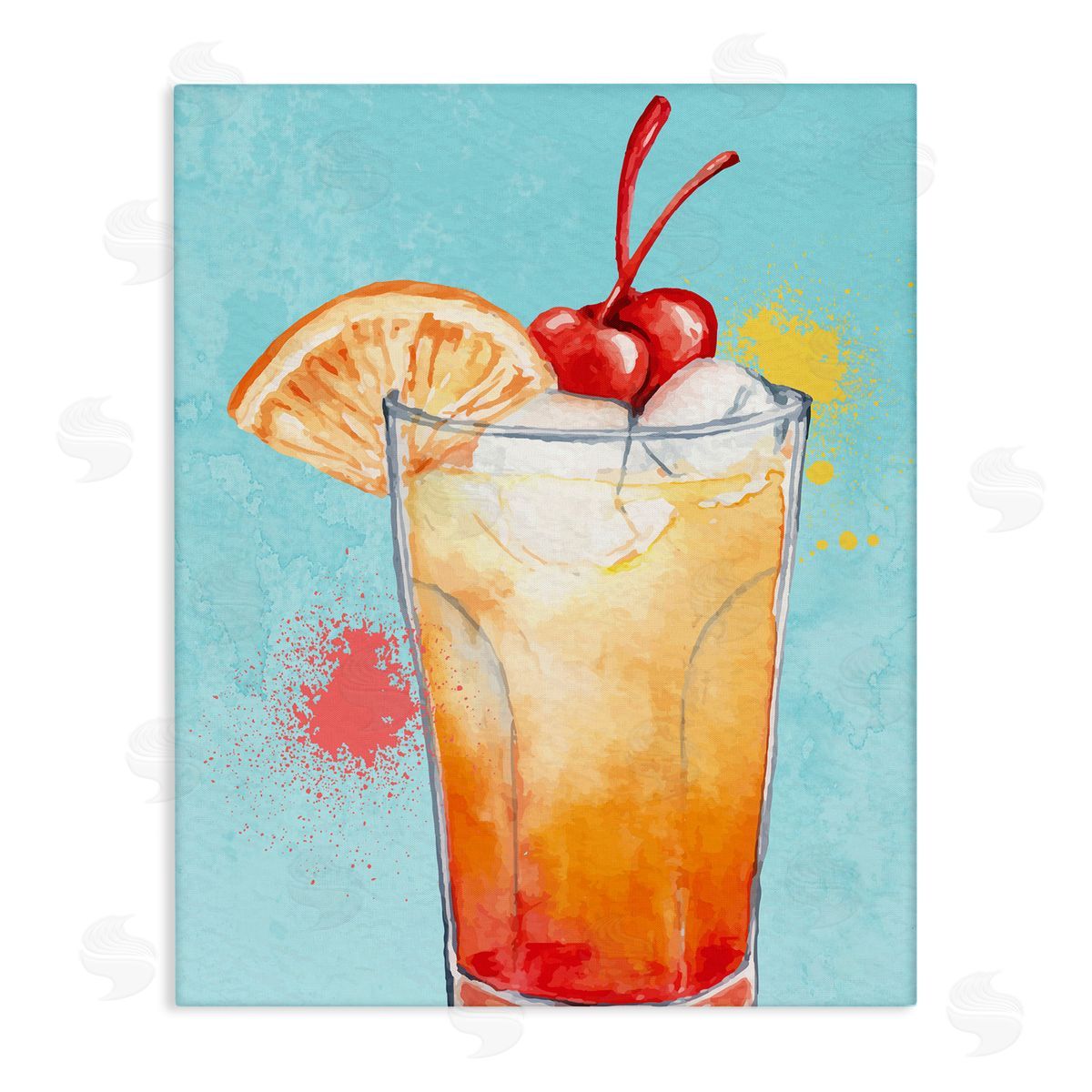Kim Allen | Fruity Cocktail on Blue