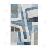 Hannah Dawson | Subtle Blue & Tan Geometrics