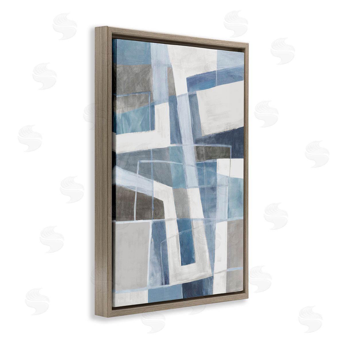 Hannah Dawson | Subtle Blue & Tan Geometrics