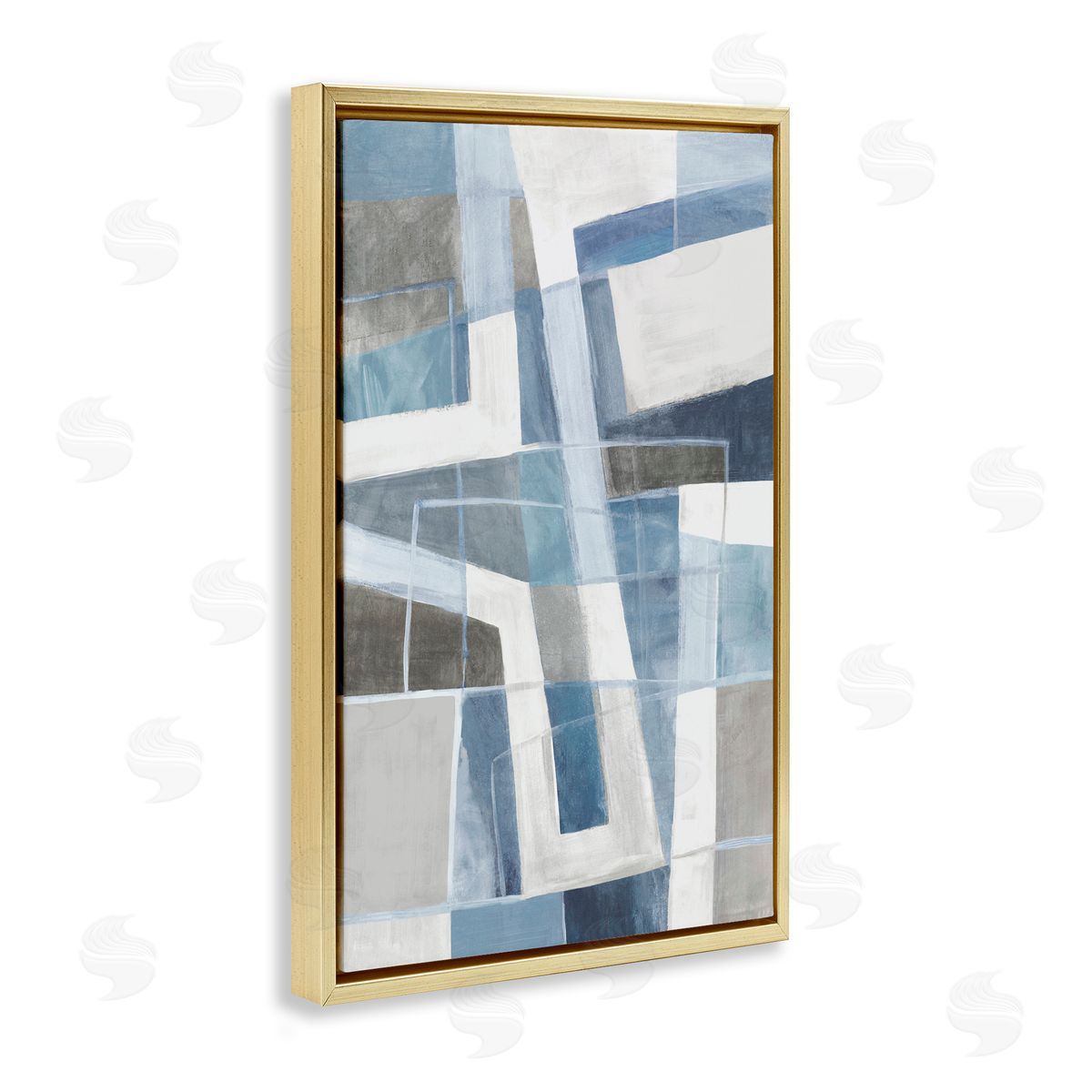 Hannah Dawson | Subtle Blue & Tan Geometrics