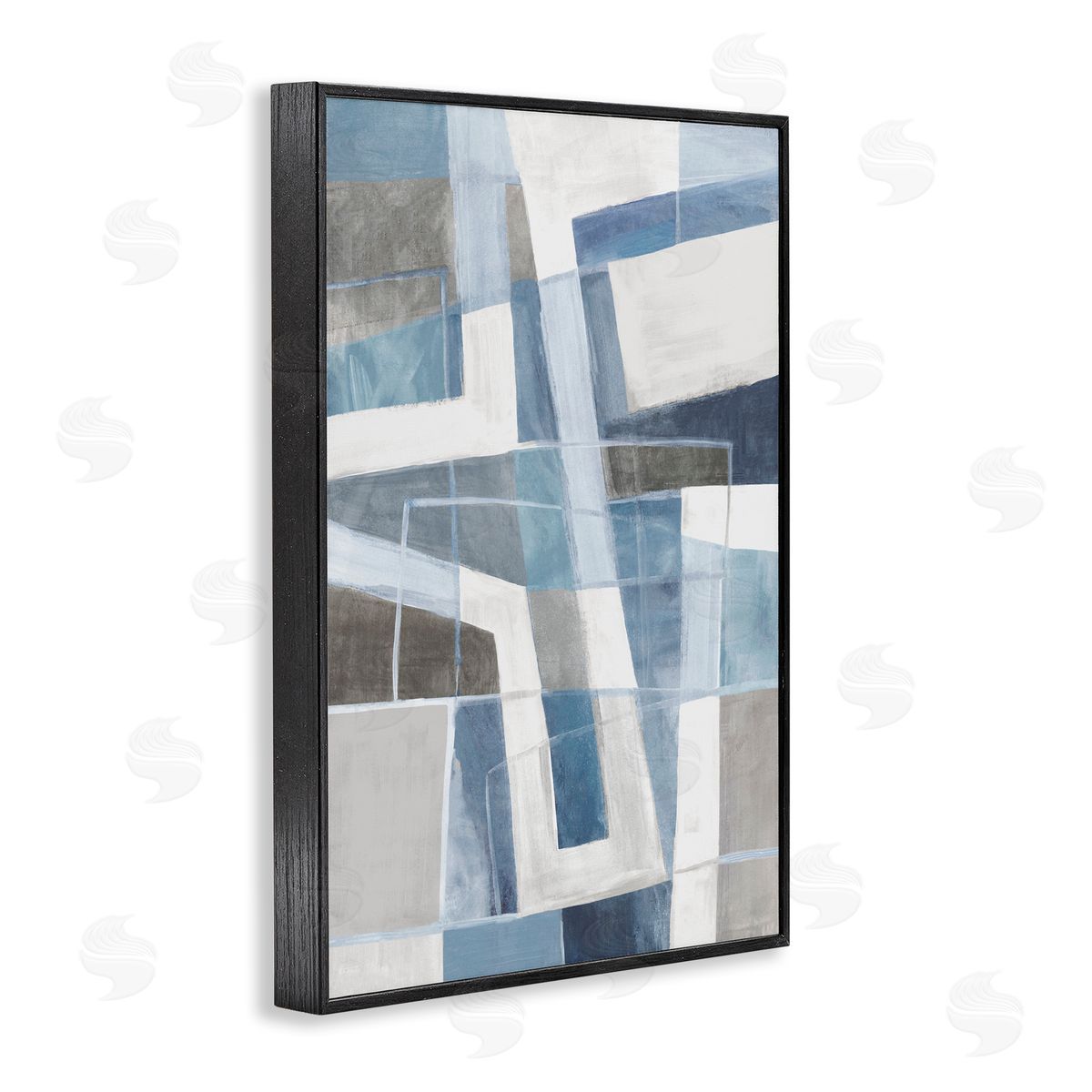 Hannah Dawson | Subtle Blue & Tan Geometrics