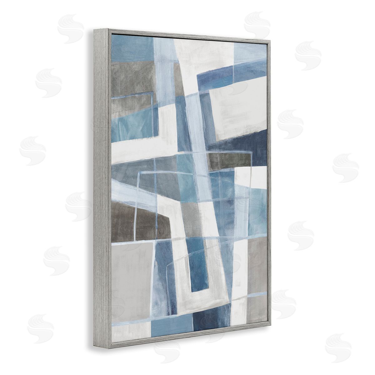 Hannah Dawson | Subtle Blue & Tan Geometrics