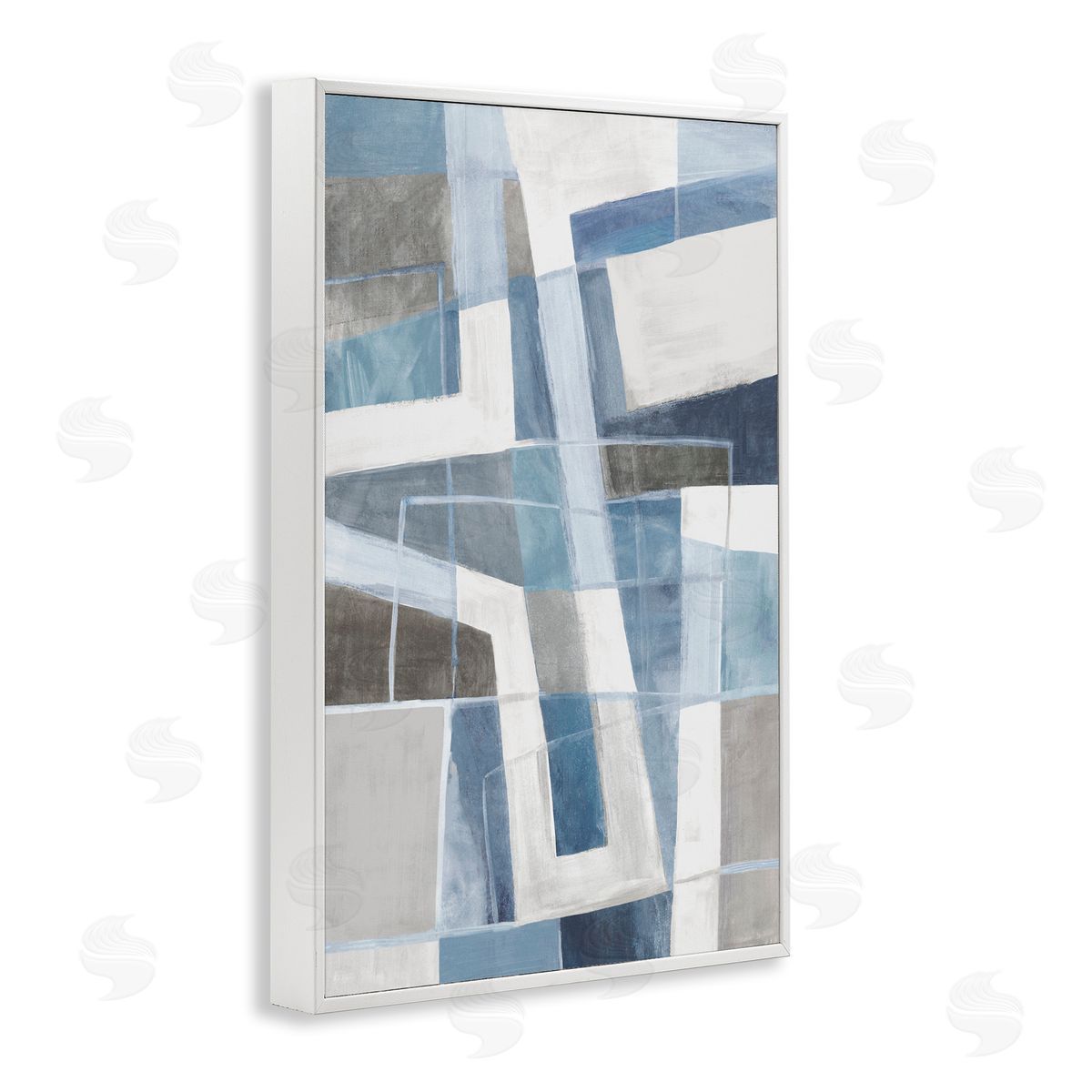 Hannah Dawson | Subtle Blue & Tan Geometrics