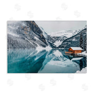 Lazar Studio | Winter Cabin on Icy Lake