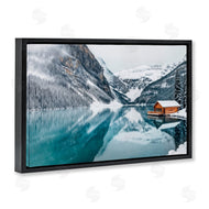 Lazar Studio | Winter Cabin on Icy Lake