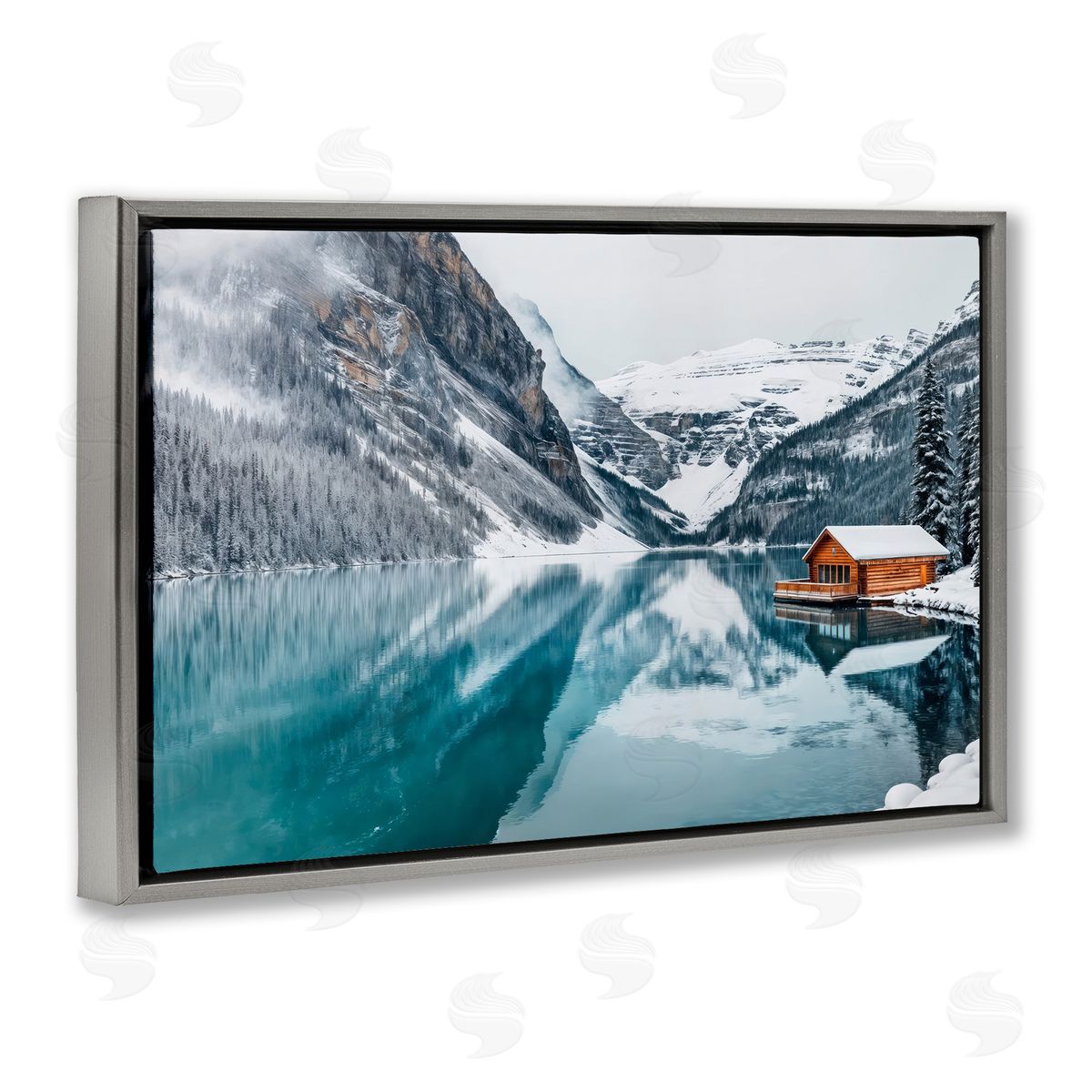 Lazar Studio | Winter Cabin on Icy Lake