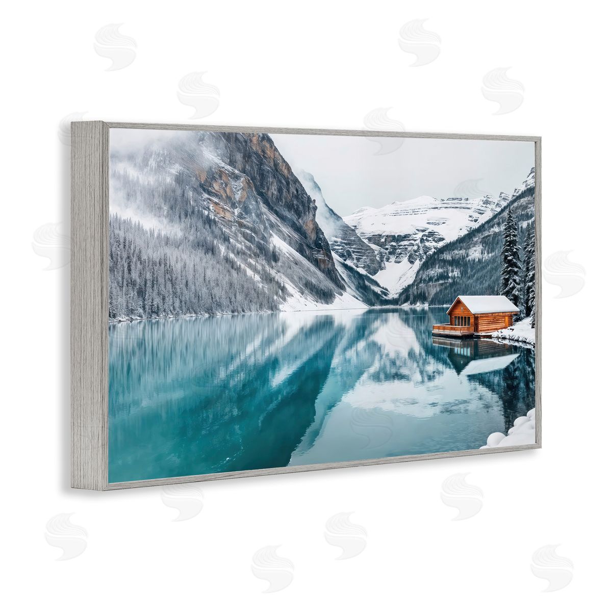 Lazar Studio | Winter Cabin on Icy Lake