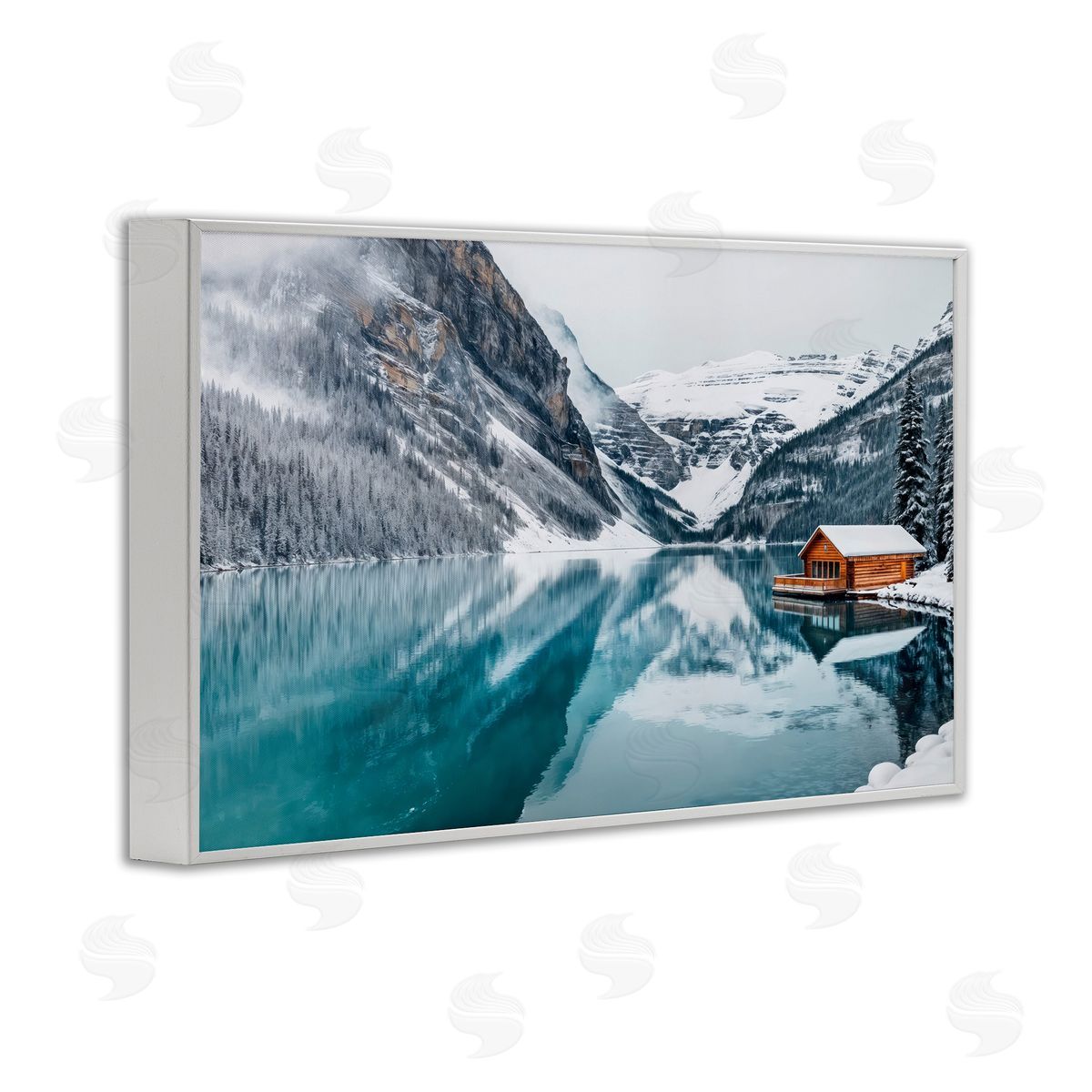 Lazar Studio | Winter Cabin on Icy Lake
